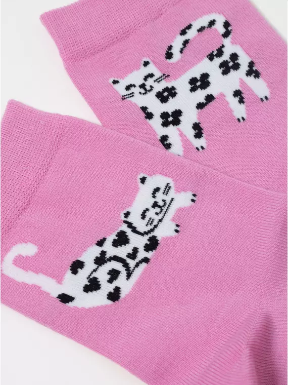 Носки женские хлопковые happy 608 мальва, 18С-227СП, 36-39 (23-25), CONTE ELEGANT,  - 7