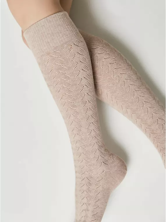 Гольфы женские хлопковые classic 010 бежевый, 23С-152СП, 36-39 (23-25), CONTE ELEGANT,  - 2