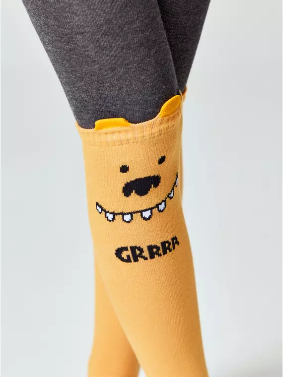 Колготки детские tip-top (мордашки) 687 оранжевый, 17С-60СП, 104-110 (16), CONTE-KIDS,  - 4