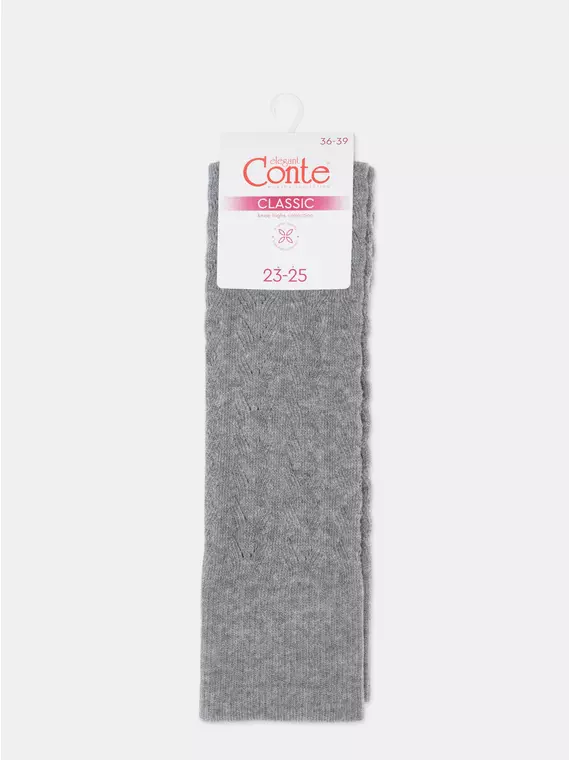Гольфы женские хлопковые classic 010 серый, 23С-152СП, 36-39 (23-25), CONTE ELEGANT,  - 8