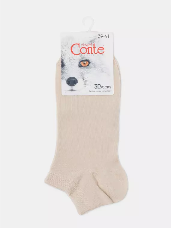 Короткие спортивные женские носки 3dsocks 000 бежевый, 24С-3СП, 39-41 (25-27), CONTE ELEGANT,  - 11