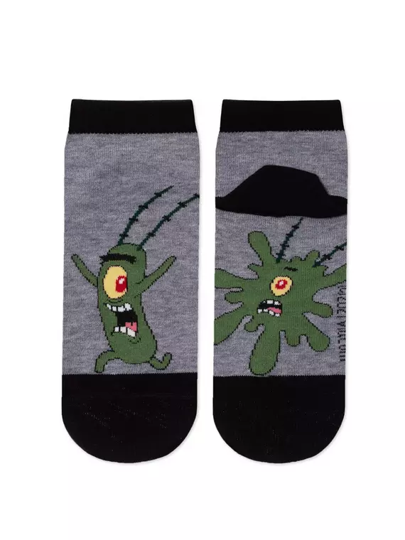 Носки женские spongebob 1146 (укороченные) 449 серый меланж, 21С1146, 36-37 (23), БРЕСТСКИЕ,  - 3