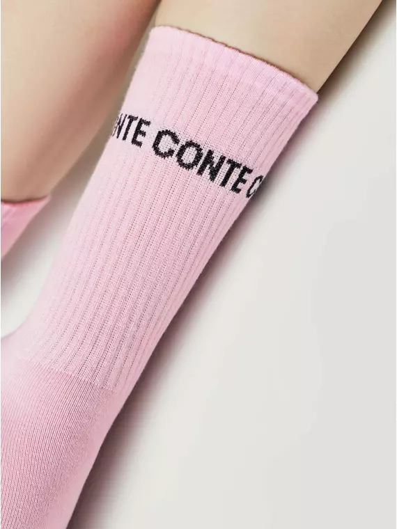 Длинные женские носки active 619 светло-розовый, 20С-20СП, 36-38 (23-25), CONTE ELEGANT,  - 3
