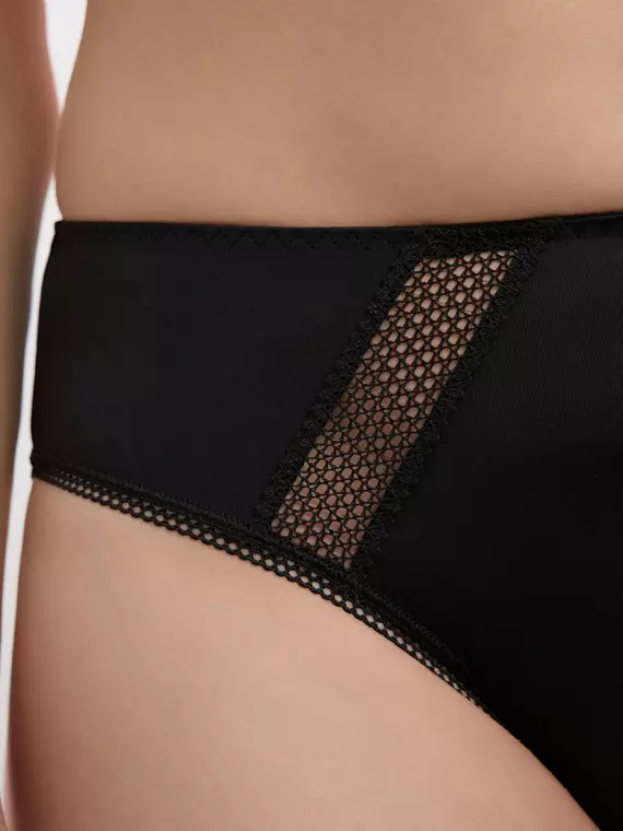 Трусы женские "слип" со средней линией талии nuance rp3175 черный, 23С-0049КСП, 102/L, CONTE ELEGANT,  - 2