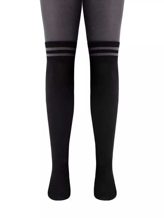 Колготки подростковые tip-top 685 темно-серый, 23С-153СП, 140-146 (22), CONTE-KIDS,  - 2