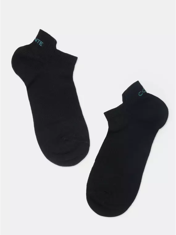 Ультракороткие хлопковые женские носки active с «язычком» 205 черный, 19С-245СП, 38-39 (25), CONTE ELEGANT,  - 6