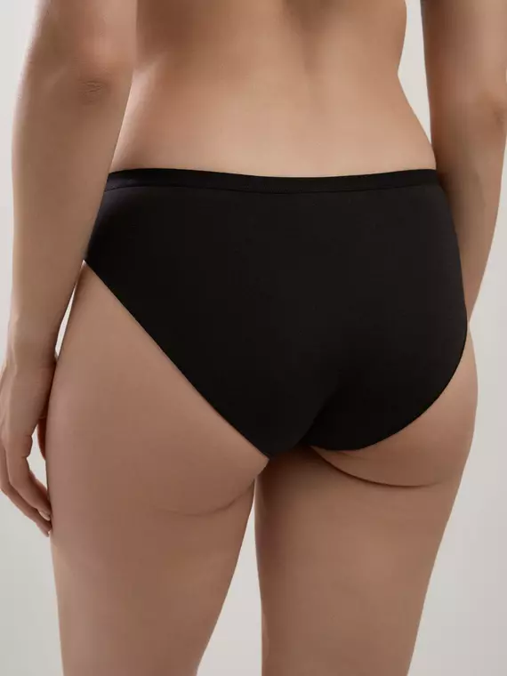 Трусы женские "слип" со средней линией талии comfort plus rp3113 черный, 23С-0016КСП, 106/XL, CONTE ELEGANT,  - 3