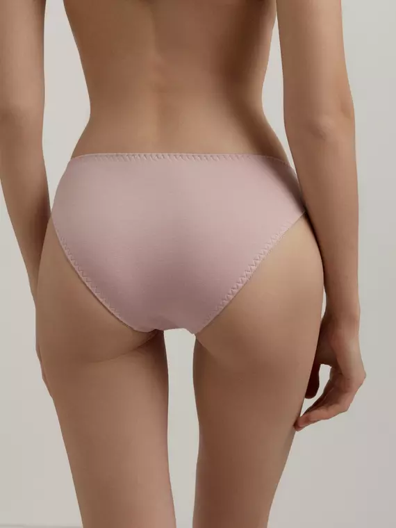 Трусы женские «бикини» из хлопка basic collection lb 2002.12 wood rose, 22С-2304ТСП, 102/L, CONTE ELEGANT,  - 2