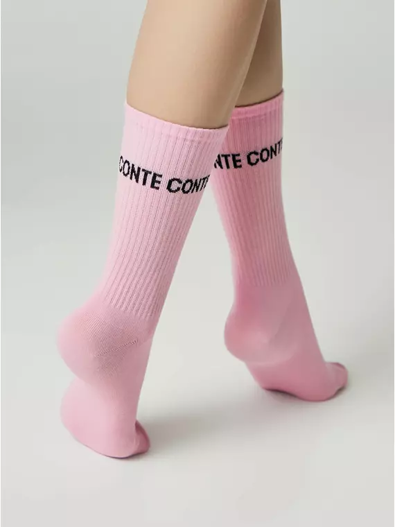 Длинные женские носки active 619 светло-розовый, 20С-20СП, 36-38 (23-25), CONTE ELEGANT,  - 2