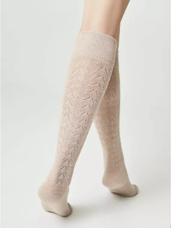 Гольфы женские хлопковые classic 010 бежевый, 23С-152СП, 36-39 (23-25), CONTE ELEGANT,  - 3