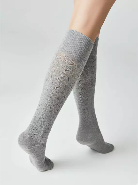 Гольфы женские хлопковые classic 010 серый, 23С-152СП, 36-39 (23-25), CONTE ELEGANT,  - 3