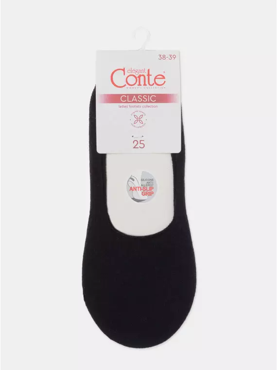 Женские хлопковые подследники conte classic 000 черный, 16С-12СП, 36-38 (23-25), CONTE ELEGANT,  - 6