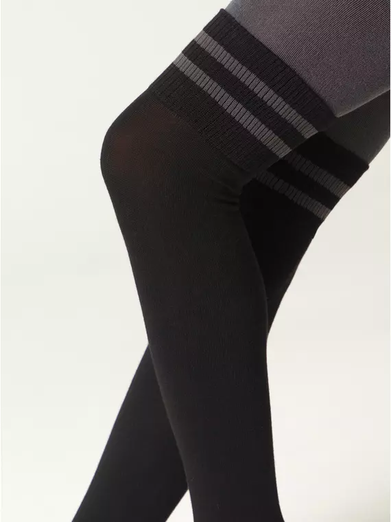 Колготки подростковые tip-top 685 темно-серый, 23С-153СП, 140-146 (22), CONTE-KIDS,  - 4