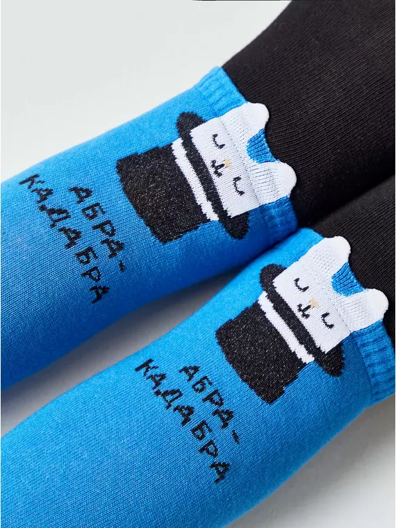 Колготки детские tip-top (мордашки) 692 синий, 17С-60СП, 80-86 (14), CONTE-KIDS,  - 5