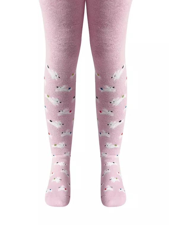 Теплые махровые детские колготки sof-tiki (махровые внутри) 643 светло-розовый, 7С-38СП, 80-86 (14), CONTE-KIDS,  - 4