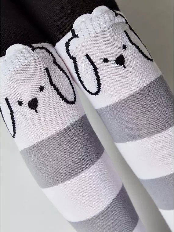 Колготки детские tip-top (мордашки) 686 черный-белый, 17С-60СП, 80-86 (14), CONTE-KIDS,  - 6