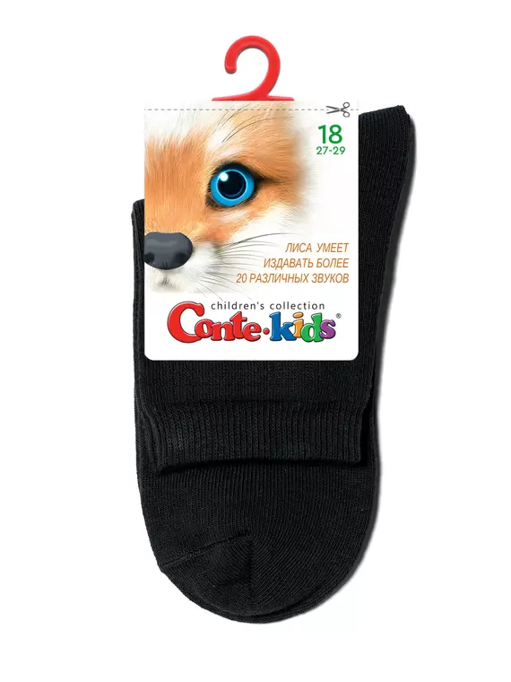 Носки детские однотонные 3dsocks 000 черный, 24С-70СП, 16, CONTE-KIDS,  - 5