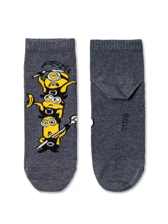 Носки женские minions (укороченные) 305 т.серый меланж, 20С1125, 38-39 (25), БРЕСТСКИЕ,  - 2