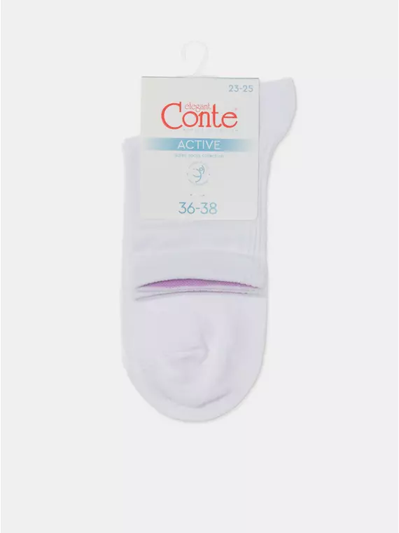 Носки женские active 599 белый, 24С-11СП, 36-38 (23-25), CONTE ELEGANT,  - 8