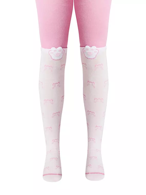 Колготки детские tip-top (мордашки) 691 розовый, 17С-60СП, 80-86 (14), CONTE-KIDS,  - 3