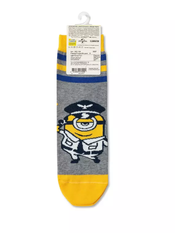 Носки женские minions (средней длины) 311 серый меланж, 20С1124, 38-39 (25), БРЕСТСКИЕ,  - 4