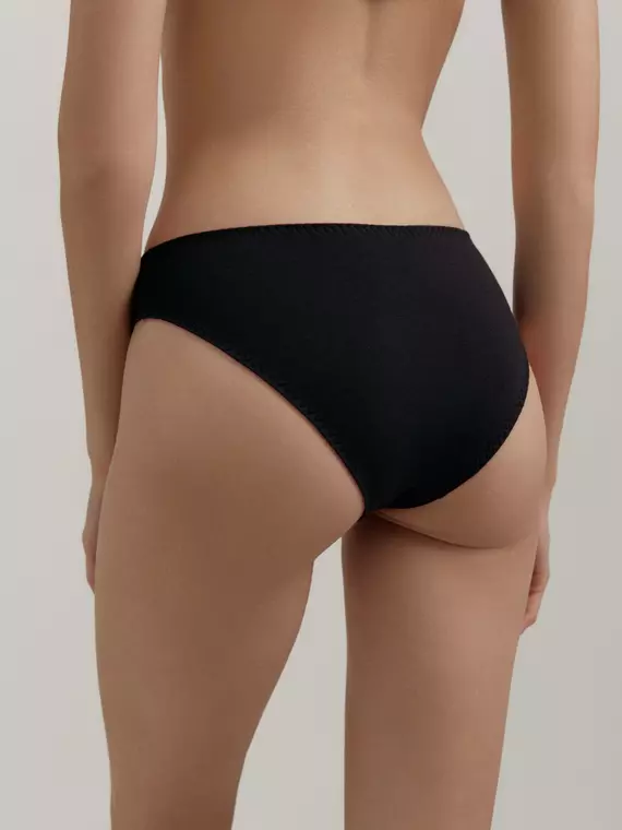 Трусы женские «бикини» из хлопка basic collection lb 2002.12 black pink, 22С-2304ТСП, 106/XL, CONTE ELEGANT,  - 2