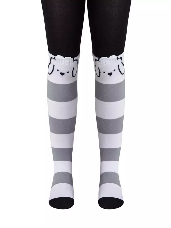 Колготки детские tip-top (мордашки) 686 черный-белый, 17С-60СП, 80-86 (14), CONTE-KIDS,  - 2