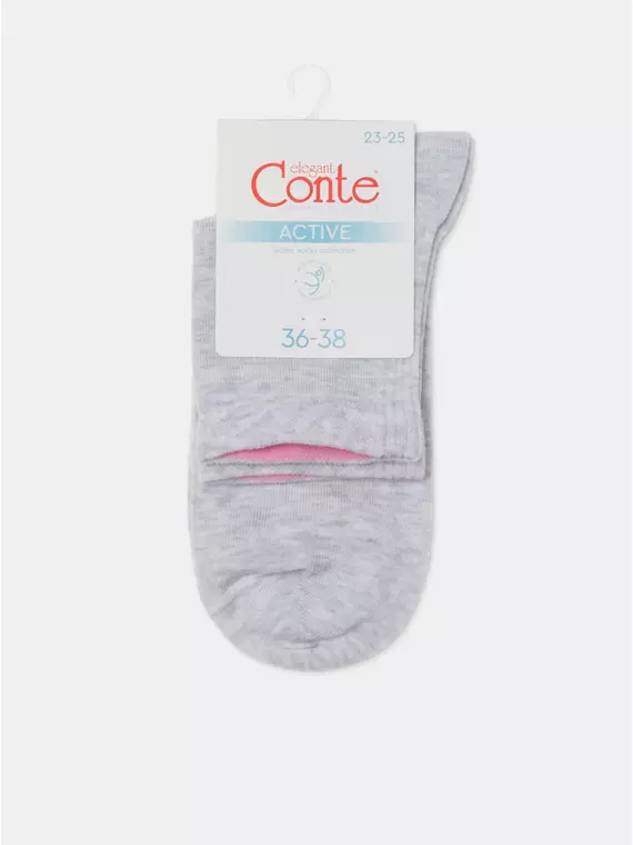 Носки женские active 599 светло-серый, 24С-11СП, 36-38 (23-25), CONTE ELEGANT,  - 7