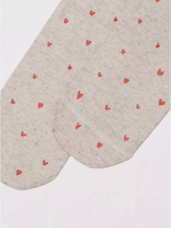 Носки женские с принтом из пряжи с хлопком и льном fantasy 561 бежевый, 20С-107СП, 36-39 (23-25), CONTE ELEGANT,  - 4