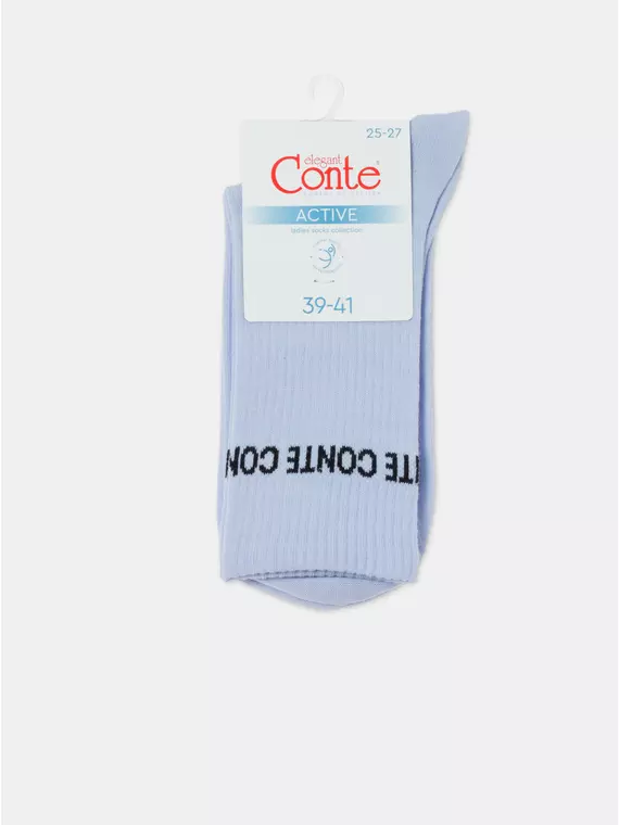 ​удлиненные женские носки active 619 бледно-фиолетовый, 20С-20СП, 36-38 (23-25), CONTE ELEGANT,  - 6