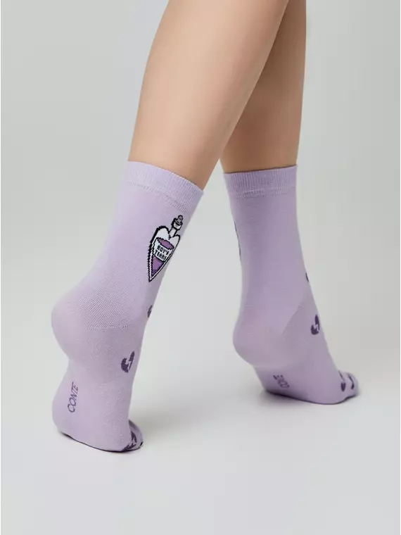 Носки женские happy 606 сиреневый, 17С-21СП, 36-39 (23-25), CONTE ELEGANT,  - 3