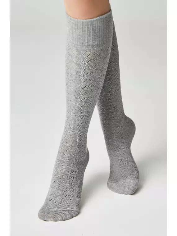 Гольфы женские хлопковые classic 010 серый, 23С-152СП, 36-39 (23-25), CONTE ELEGANT,  - 2