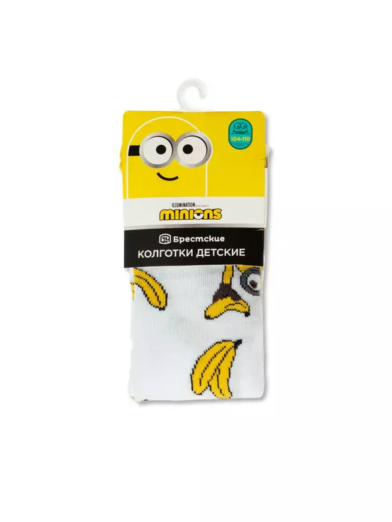 Колготки детские minions брестские 3281 (рисунок) 276 белый, 20С3281, 92-98 (14), БРЕСТСКИЕ,  - 2