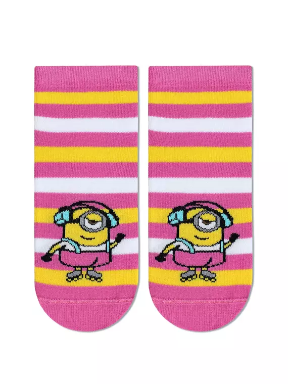 Носки детские minions 3095 (укороченные) 708 я.розовый, 20С3095, 15-16, БРЕСТСКИЕ,  - 1
