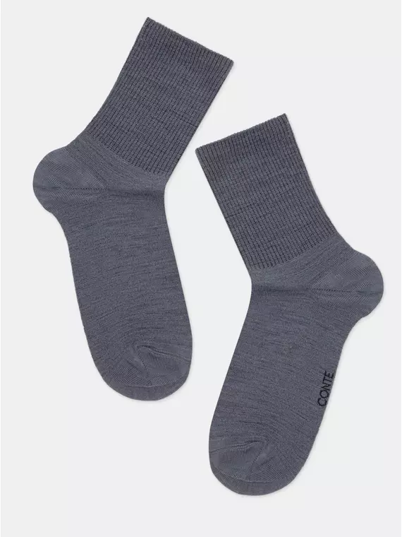 Носки женские (шерсть) comfort 583 графит, 23С-140СП, 36-38 (23-25), CONTE ELEGANT,  - 5