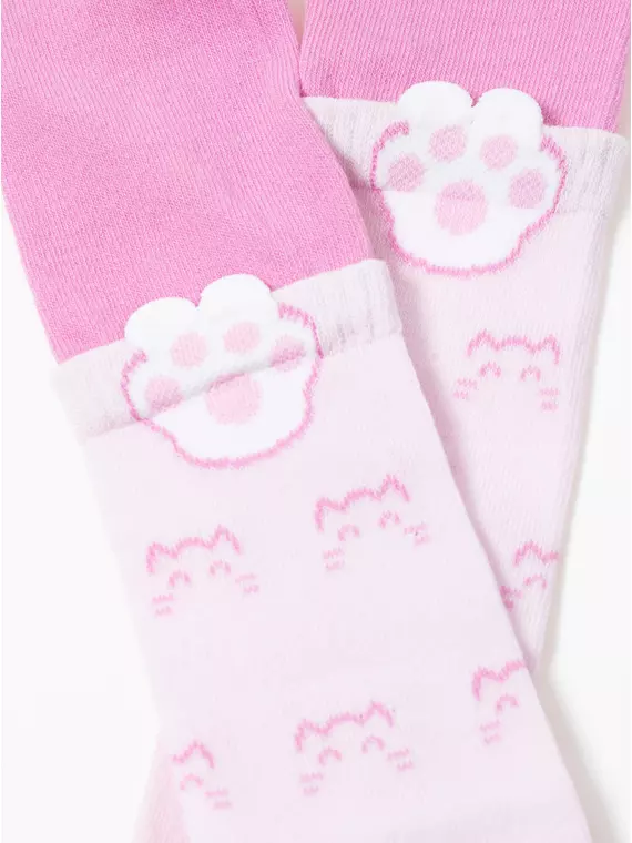 Колготки детские tip-top (мордашки) 691 розовый, 17С-60СП, 80-86 (14), CONTE-KIDS,  - 9