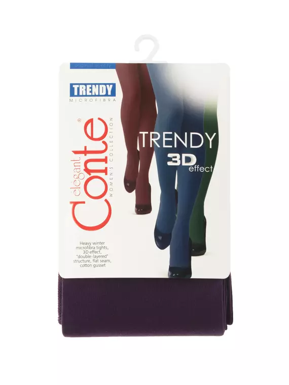 Колготки женские conte trendy 150 melanzana, 8С-57СПТ, 3, CONTE ELEGANT,  - 5