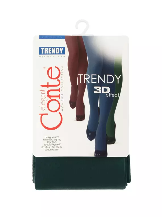 Колготки без шортиков из микрофибры trendy 150 verde, 8С-57СПТ, 3, CONTE ELEGANT,  - 6