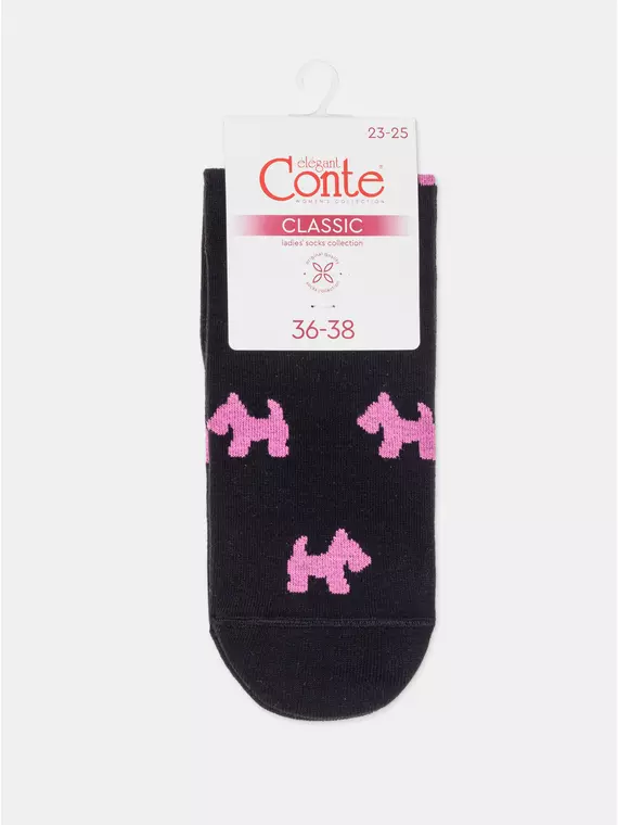 Носки женские conte classic 587 черный, 7С-22СП, 39-41 (25-27), CONTE ELEGANT,  - 7