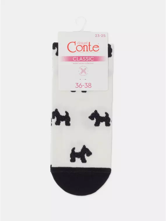 Носки женские conte classic 587 молочный, 7С-22СП, 36-38 (23-25), CONTE ELEGANT,  - 9