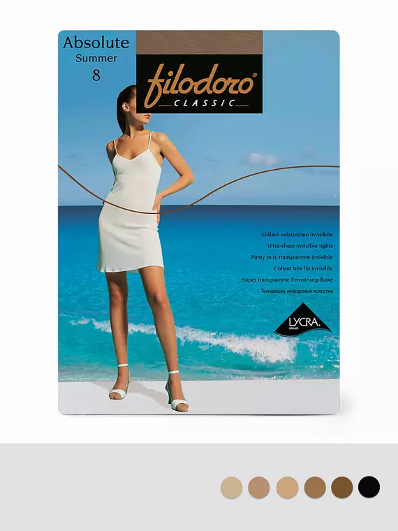 Тончайшие колготки filodoro absolute summer 8 noce, absolute summer 8, 3, FILODORO,  - 2