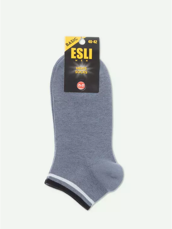 Короткие мужские носки esli basic 157 темно-серый, 20С-38СПЕ, 40-42 (25-27), ESLI,  - 3