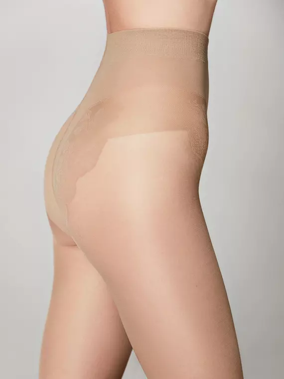 Женские колготки с ажурными трусиками brasil 40 naturel, L0170K, 2, LEVANTE,  - 3