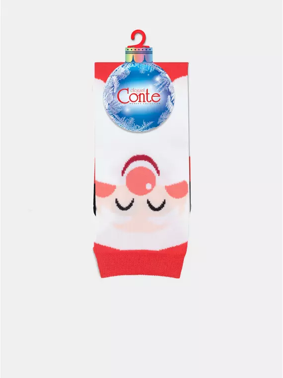 Новогодние женские носки conte new year 632 красный, 21С-76СП, 36-39 (23-25), CONTE ELEGANT,  - 7