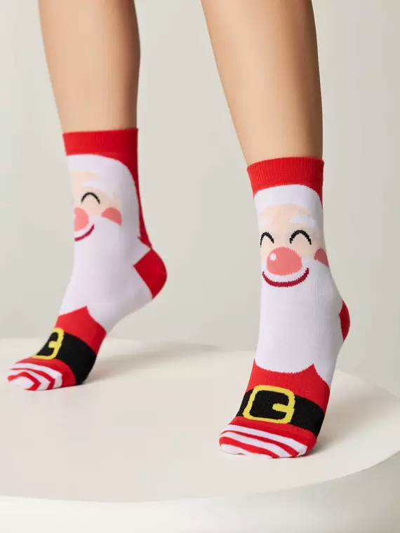 Новогодние женские носки conte new year 632 красный, 21С-76СП, 36-39 (23-25), CONTE ELEGANT,  - 3