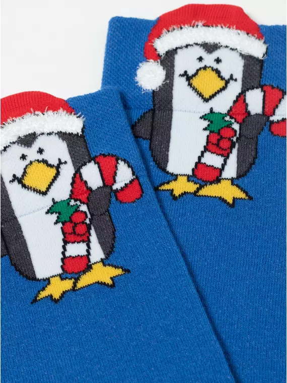 Женские новогодние носки conte new year 631 синий, 19С-86СП, 36-39 (23-25), CONTE ELEGANT,  - 5