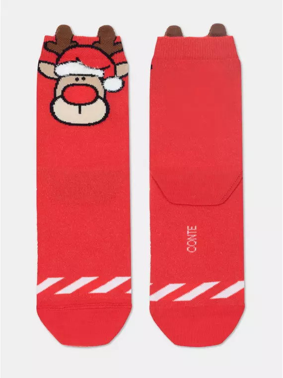 Подарочный набор женских новогодних носков conte new year (3 пары) 814 ассорти, 19С-86СП;21С-76СП;20С-34СП, 36-39 (23-25), CONTE ELEGANT,  - 3