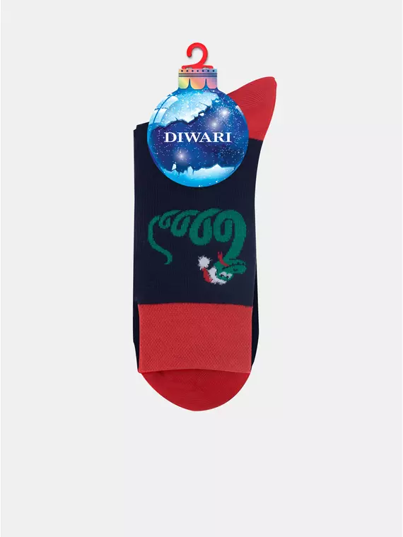 Мужские новогодние носки diwari new year 210 темно-синий, 19С-90СП, 42-45 (27-29), DIWARI,  - 8