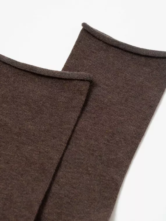 Удлиненные женские носки (без резинки) comfort 000 коричневый, 19С-101СП, 39-41 (25-27), CONTE ELEGANT,  - 5