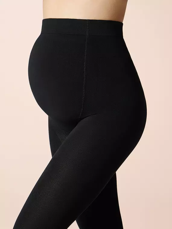 Колготки для беременных из хлопка миними donna cotone 160 den nero, DONNA COTONE 160 (для беременных), 3, MINIMI,  - 4
